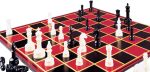 Pressman Toy Chess in Box, Red, 5" - Image 4