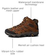 Merrell Men's Moab 3 Mid Waterproof Hiking Boots - Image 3