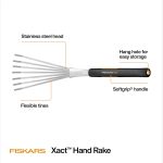 Fiskars Xact Hand Rake, Ergonomic Handle for Heavy Duty Gardening - Image 4