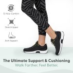 Orthofeet Women's Orthopedic Coral Stretch Knit Walking Sneaker - Image 3