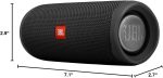 JBL FLIP 5, Waterproof Portable Bluetooth Speaker, Black, Small - Image 8