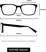 Foster Grant Men's Braydon Multifocus Reading Glasses - Image 6