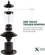 Squirrel-Proof Bird Feeder for Outdoor Hanging Wild Bird Seeds. - Image 7