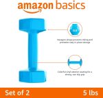 Amazon Basics Vinyl Coated Dumbbell Hand Weights - Image 3