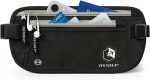 VENTURE 4TH Travel Money Belt, RFID Blocking Passport Holder - Black - Image 2