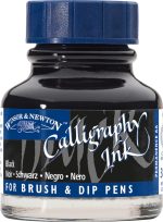 Winsor & Newton Calligraphy Ink, 30ml (1-oz) Bottle, Black - Image 2