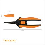 Fiskars 6" Non-Stick Pruning Snips, Resin-Resistant Garden Scissors - Image 7