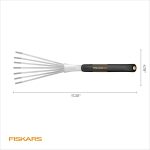 Fiskars Xact Hand Rake, Ergonomic Handle for Heavy Duty Gardening - Image 9