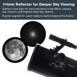 Celestron PowerSeeker 114EQ Reflector Telescope for Backyard Astronomy - Image 6