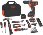BLACK+DECKER 12V MAX Drill & Home Tool Kit, 60-Piece (BDCDD12PK) - Image 2