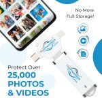 ThePhotoStick® Omni 64GB Photo Backup for iPhone, Android and Computers - Image 8