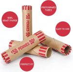 L LIKED 100 PCS Preformed Coin Wrappers Rolls-Pennies - Image 5