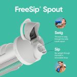 Owala FreeSip Tritan Water Bottle 25 oz Shy Marshmallow - Image 3