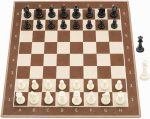 Foldable Soft Fabric Chess Set (Brown & White, 20" X 20“) - Image 2