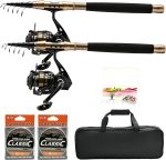 Fishing Rod and Reel Combo, Telescopic Carbon Fiber Fishing Poles - Image 2