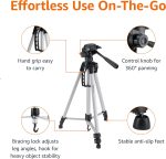 Amazon Basics 60-inch Lightweight DSLR Tripod with Bag, Black - Image 4