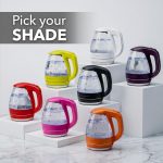 OVENTE 1.5L Glass Electric Kettle Water Boiler, Purple KG83P - Image 9
