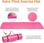 Amazon Basics Extra Thick Exercise Yoga Mat with Carrying Strap - Image 5