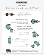 Le Creuset Stoneware French Press, 34 oz., Artichaut - Image 7