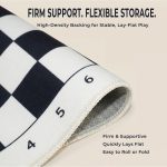 Foldable Soft Fabric Chess Set (White & Black, 20" X 20") - Image 4