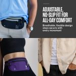VENTURE 4TH Travel Money Belt, RFID Blocking Passport Holder - Black - Image 9