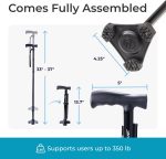 HurryCane Freedom Edition Foldable Walking Cane with T Handle - Image 9