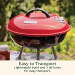 Cuisinart Charcoal Grill, Portable Tabletop Design, Locking Lid, 14" - Image 5