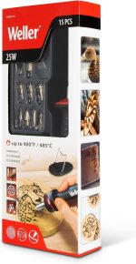 Weller Genuine 15 Piece 25W/120V Woodburning Kit | WLIWBK2512A - Image 7