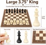 Foldable Soft Fabric Chess Set (Brown & White, 20" X 20“) - Image 4