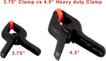 Heavy Duty Muslin Clamps 4 1/2 inch 6 Pack - Image 8