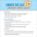 Under the Sea Memory Match Game (Set of 72 cards) - Image 5