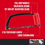 CRAFTSMAN Hand Saw, 12-Inch Hacksaw (CMHT20138) - Image 3