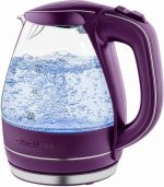 OVENTE 1.5L Glass Electric Kettle Water Boiler, Purple KG83P - Image 2