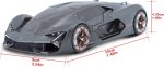 Bburago 1:24 Lamborghini Terzo Millenio - Grey - Image 12
