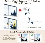 Stained Glass Hummingbird Suncatcher,Gifts for Mom Grandma Bird Lovers - Image 7