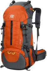 WoneNice 50L(45+5) Waterproof Hiking Backpack Outdoor Daypack w/Rain Cover - Image 2