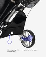 Caddytek Golf CaddyLite EZ Fold V8 3-Wheel Push Cart - Image 6