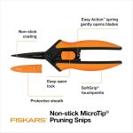 Fiskars 6" Non-Stick Pruning Snips, Resin-Resistant Garden Scissors - Image 3