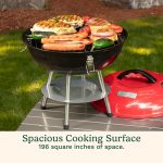 Cuisinart Charcoal Grill, Portable Tabletop Design, Locking Lid, 14" - Image 4