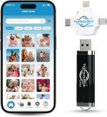 ThePhotoStick® Omni 128GB Photo Backup for iPhone, Android and Computers - Image 3
