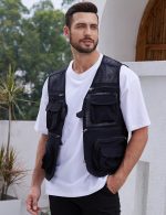 Gihuo Men's Fishing Safari Vest with Pockets for Summer Travel - Image 2