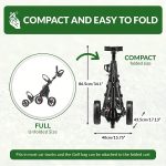 Caddytek Golf CaddyLite 11.5 V3 Superlite Deluxe Push Cart - Image 8