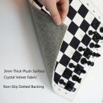 Foldable Soft Fabric Chess Set (White & Black, 20" X 20") - Image 8