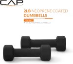 CAP Barbell Neoprene Dumbbell Weights Pairs & Sets | Black - Image 3