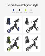 Caddytek Golf CaddyLite EZ Fold V8 3-Wheel Push Cart - Image 10