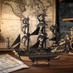 ROKR 3D Wooden Puzzles,Seahorse Barque Model kit,Ideal Gift for Adults&Teen - Image 6