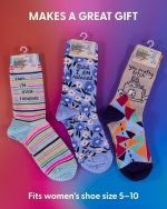 Blue Q Women's Funny Novelty Crazy Crew Socks with Sayings - Image 8