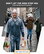 Hagon PRO Disposable Rain Ponchos for Adults (5 Pack) - Image 4