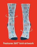 Blue Q Women's Funny Novelty Crazy Crew Socks with Sayings - Image 3