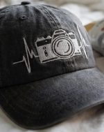 InnoBeta Photographer Gifts, Camera Embroidered Cotton Cap - Image 5